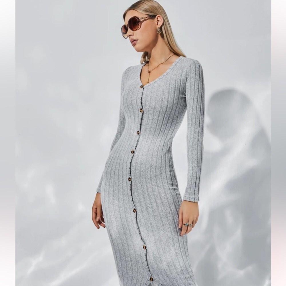 IF YOOOU Women’s Plain Knit Dress Size Medium